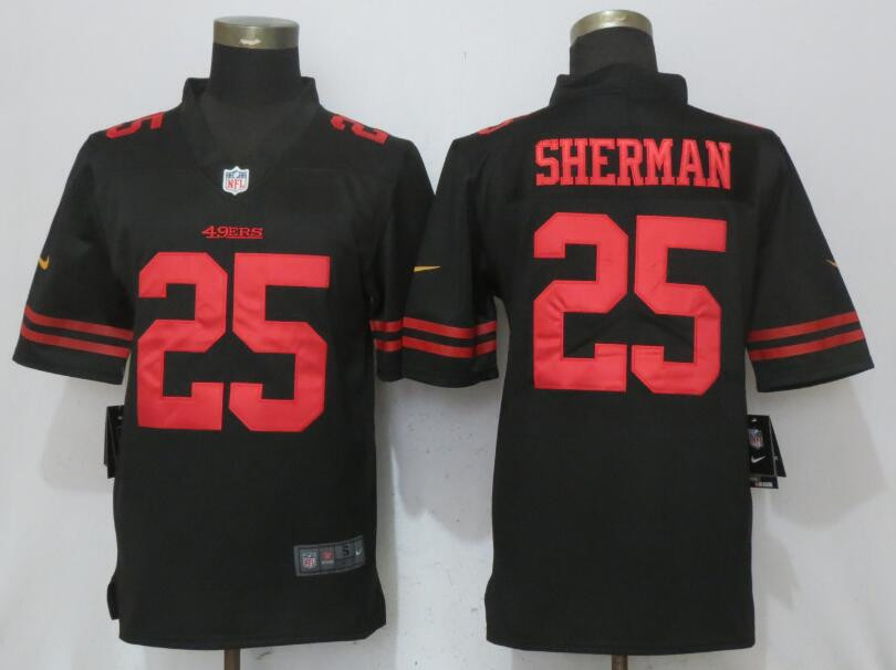  49ers Richard Sherman Black Vapor Untouchable Player Limited Jersey