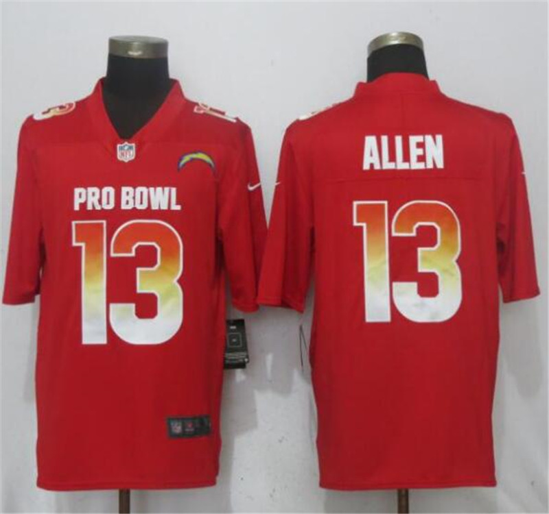  AFC Chargers 13 Keenan Allen Red 2019 Pro Bowl Limited Jersey
