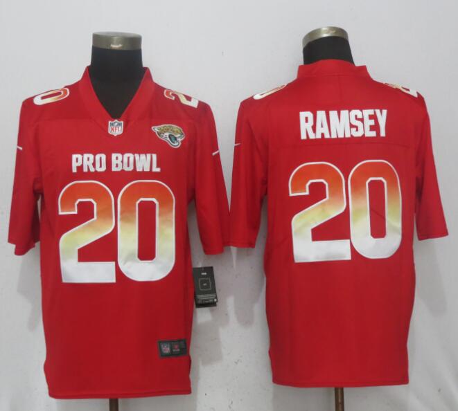  AFC Jaguars 20 Jalen Ramsey Red 2018 Pro Bowl Game Jersey