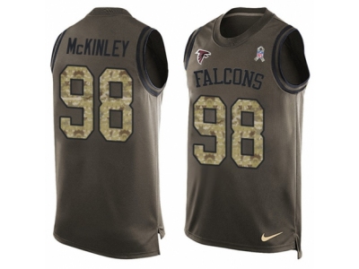  Atlanta Falcons 98 Takkarist McKinley Limited Green Salute to Service Tank Top NFL Jersey