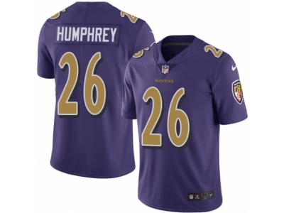  Baltimore Ravens 26 Marlon Humphrey Limited Purple Rush NFL Jersey