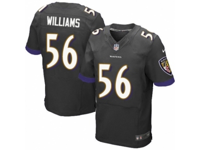  Baltimore Ravens 56 Tim Williams Elite Black Alternate NFL Jersey