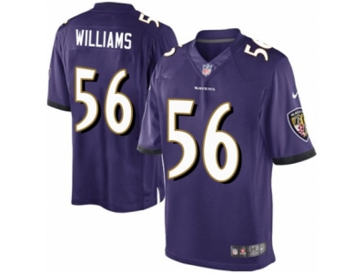  Baltimore Ravens 56 Tim Williams Limited Purple Team Color NFL Jersey
