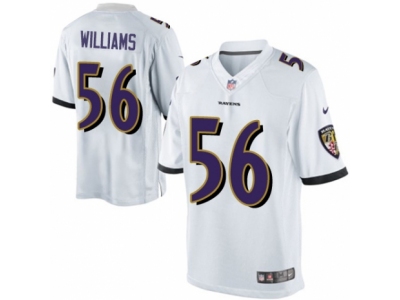  Baltimore Ravens 56 Tim Williams Limited White NFL Jersey