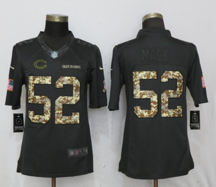  Bears 52 Khalil Mack Anthracite Salute To Service Limited Jersey