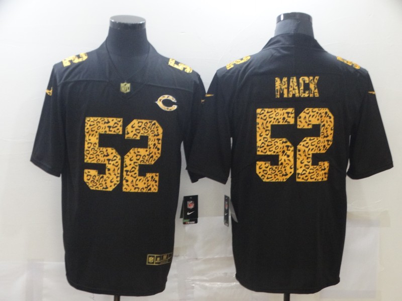 Nike Bears 52 Khalil Mack Black Leopard Vapor Untouchable Limited Jersey
