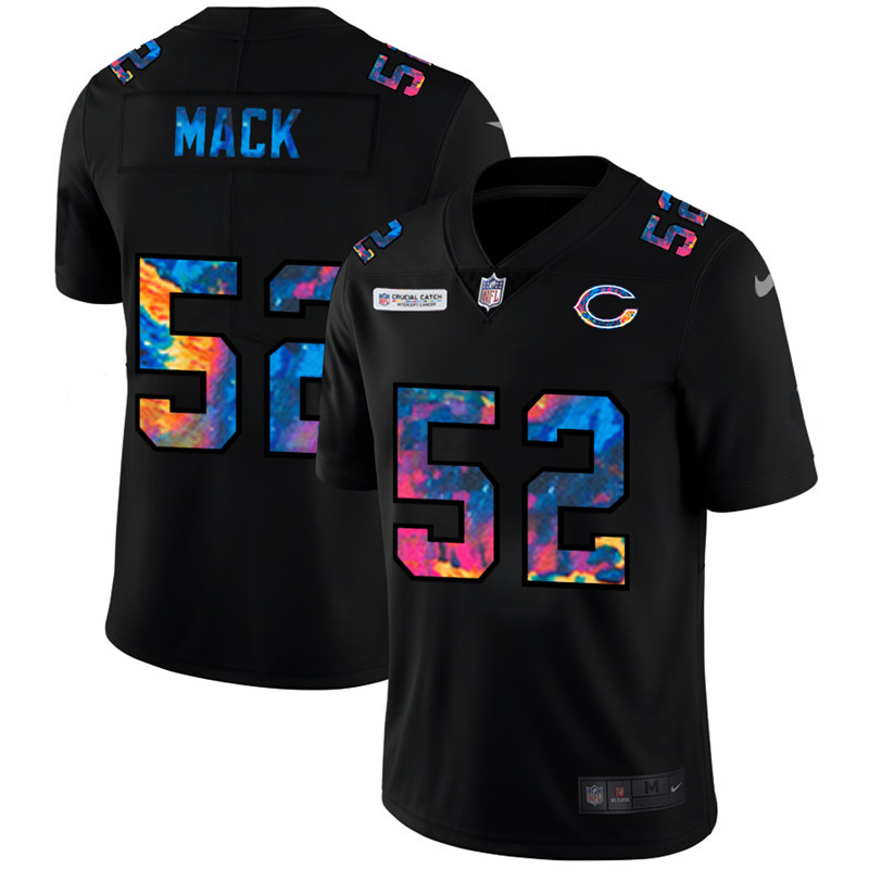 Nike Bears 52 Khalil Mack Black Vapor Untouchable Fashion Limited Jersey