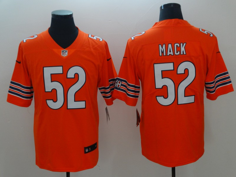  Bears 52 Khalil Mack Orange Alternate Vapor Untouchable Limited Jersey