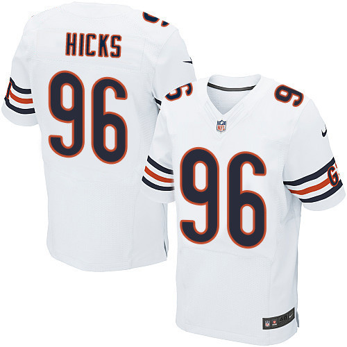  Bears 96 Akiem Hicks White Elite Jersey
