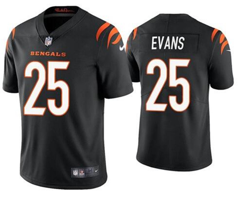 Nike Bengals 25 Chris Evans Black Vapor Untouchable Limited Jersey