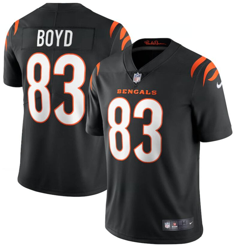 Nike Bengals 83 Tyler Boyd Black Vapor Limited Jersey