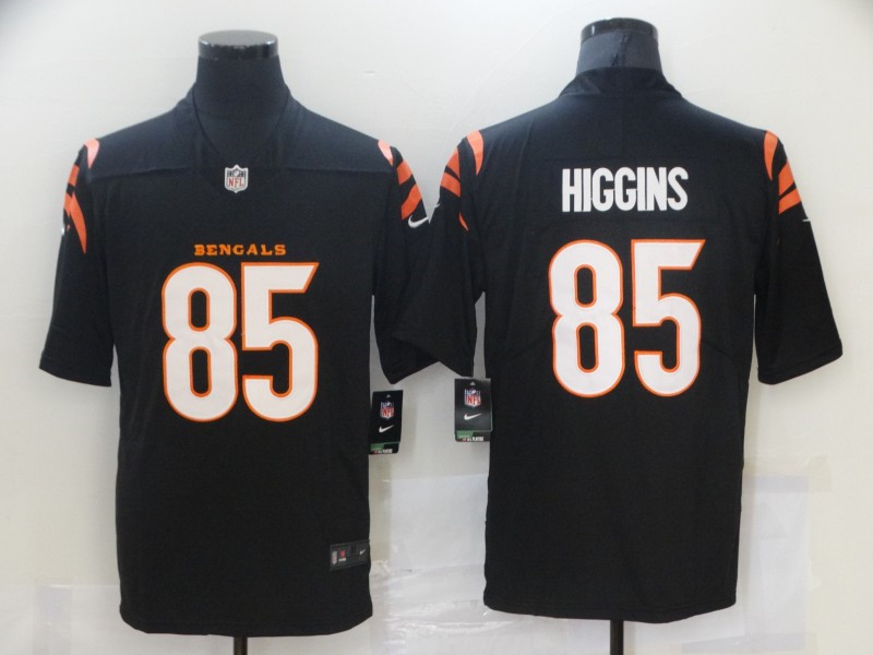 Nike Bengals 85 Tee Higgins Black Vapor Limited Jersey