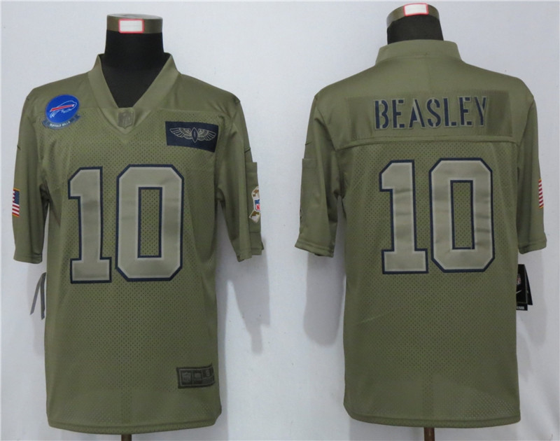 Nike Bills 10 Cole Beasley 2019 Olive Salute To Service Limited Jersey