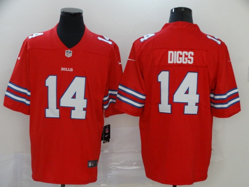Nike Bills 14 Stefon Diggs Red Vapor Untouchable Limited Jersey
