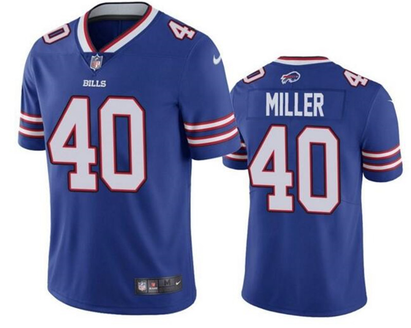 Nike Bills 40 Von Miller Royal Vapor Untouchable Limited Jersey