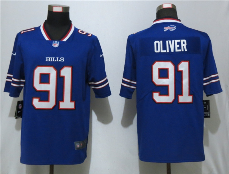 Nike Bills 91 Ed Oliver Royal 2019 NFL Draft First Round Pick Vapor Untouchable Limited Jersey
