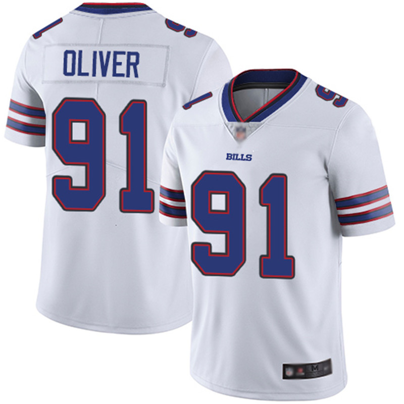Nike Bills 91 Ed Oliver White Youth Vapor Untouchable Limited Jersey