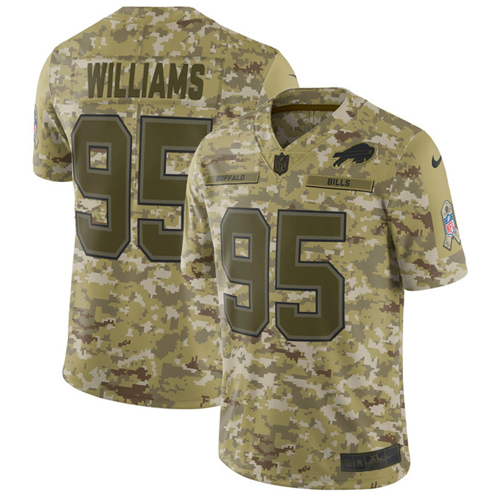  Bills 95 Kyle Williams Camo Salute To Service Limited Jersey