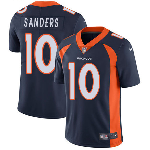  Broncos 10 Emmanuel Sanders Navy Vapor Untouchable Player Limited Jersey