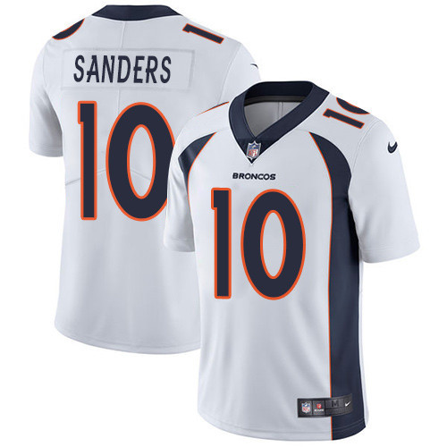  Broncos 10 Emmanuel Sanders White Vapor Untouchable Player Limited Jersey