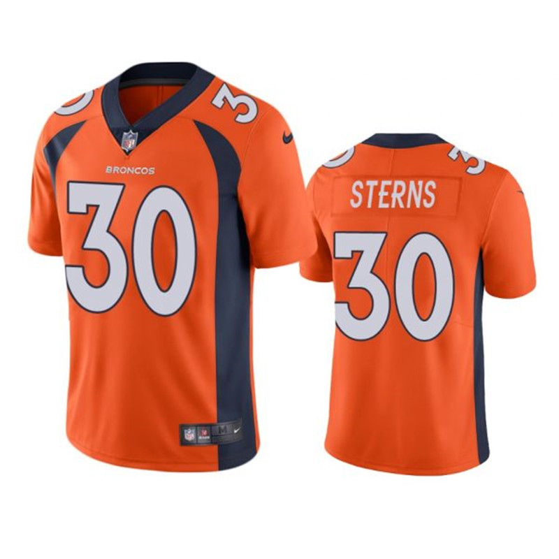 Nike Broncos 30 Caden Sterns Orange Vapor Untouchable Limited Jersey