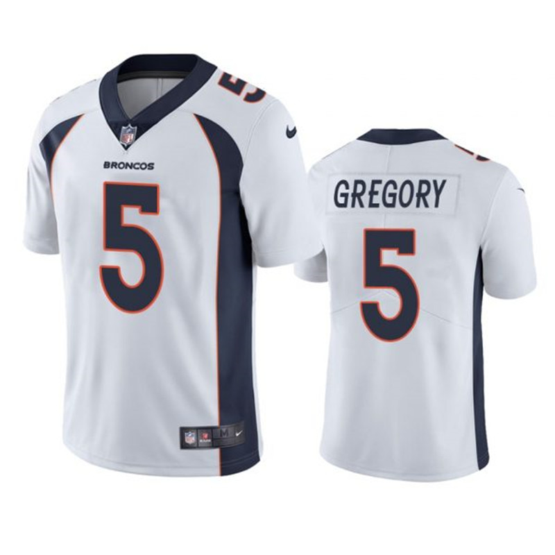 Nike Broncos 5 Randy Gregory White Vapor Untouchable Limited Jersey