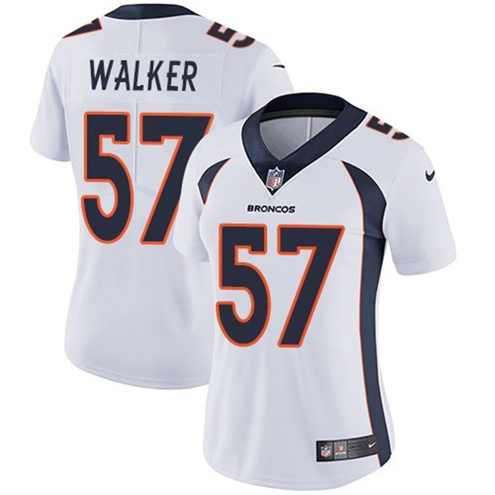  Broncos 57 Demarcus Walker White Women Vapor Untouchable Limited Jersey