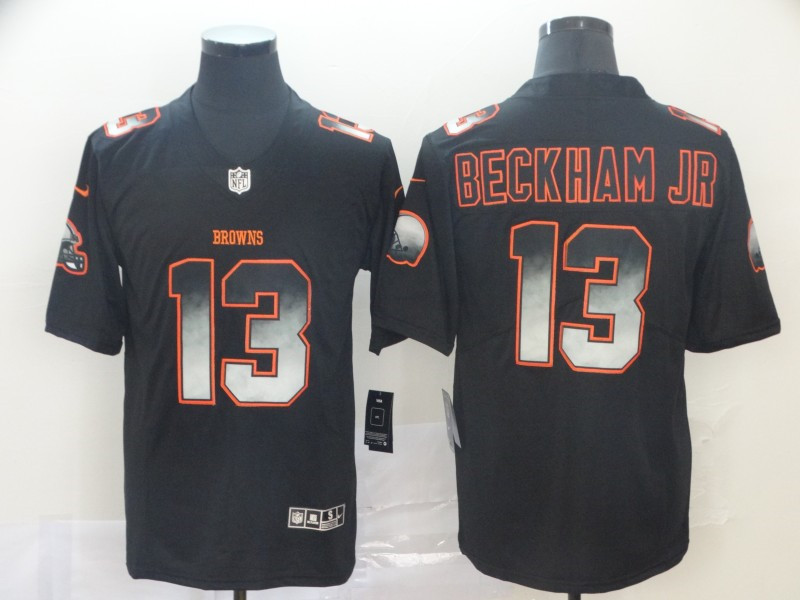 Nike Browns 13 Odell Beckham Jr. Black Arch Smoke Vapor Untouchable Limited Jersey