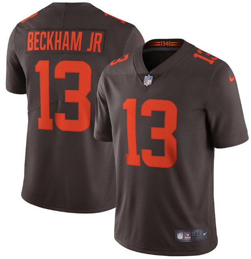 Nike Browns 13 Odell Beckham Jr. Brown Alternate 2020 New Vapor Untouchable Limited Jersey
