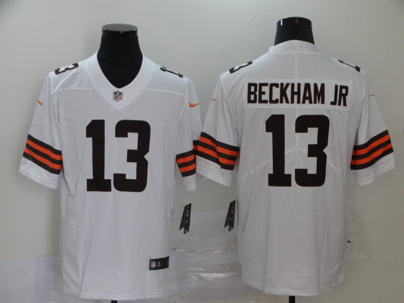 Nike Browns 13 Odell Beckham Jr. White 2020 New Vapor Untouchable Limited Jersey