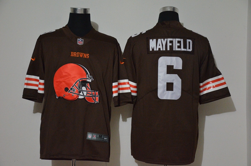 Nike Browns 6 Baker Mayfield Brown Vapor Untouchable Limited Jersey