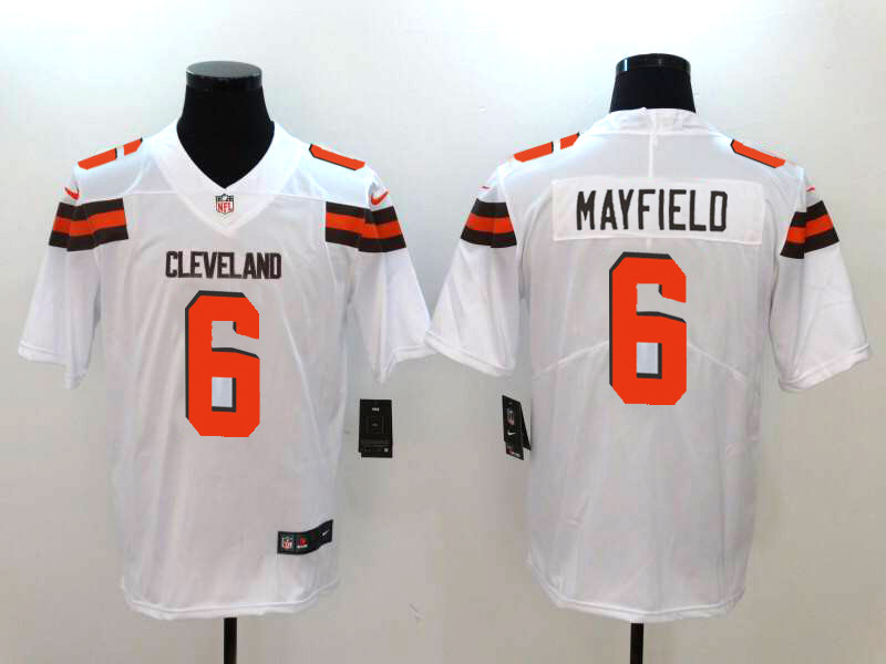  Browns 6 Baker Mayfield White Vapor Untouchable Limited Jersey