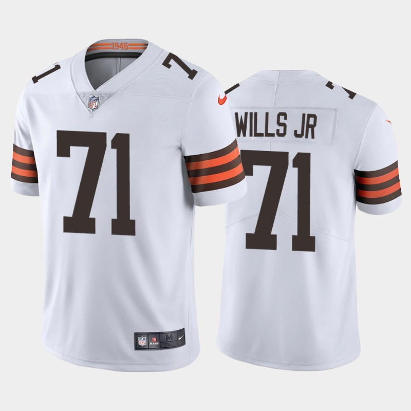 Nike Browns 71 Jedrick Wills Jr. White 2020 NFL Draft First Round Pick Vapor Untouchable Limited Jersey