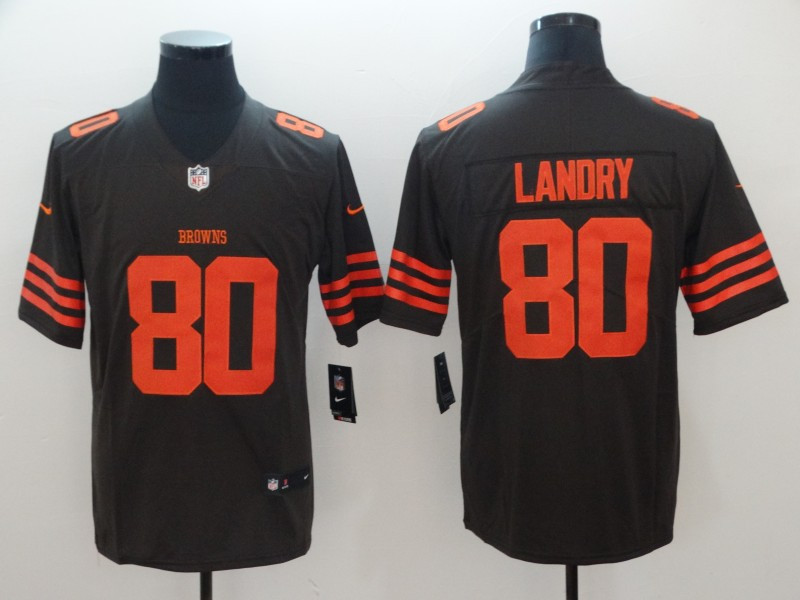 Browns 80 Jarvis Landry Brown Color Rush Limited Jersey