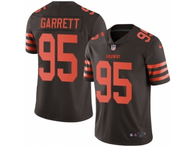  Browns 95 Myles Garrett Brown Men Stitched NFL Limited Rush Jersey