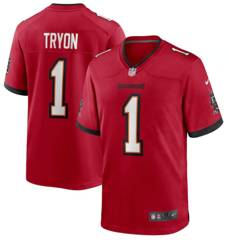 Nike Buccaneers 1 Joe Tryon Red 2021 NFL Draft Vapor Untouchable Limited Jersey