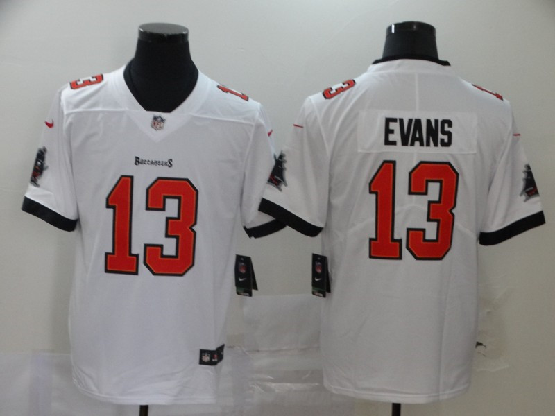 Nike Buccaneers 13 Mike Evans White New 2020 Vapor Untouchable Limited Jersey