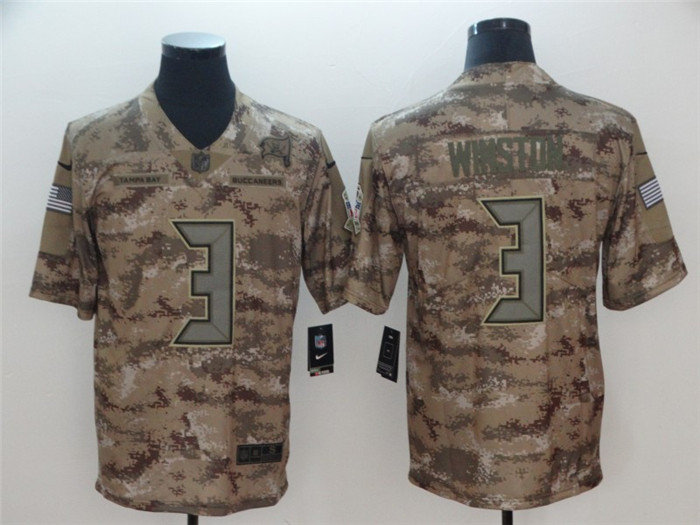  Buccaneers 3 Jameis Winston Camo Salute To Service Limited Jersey