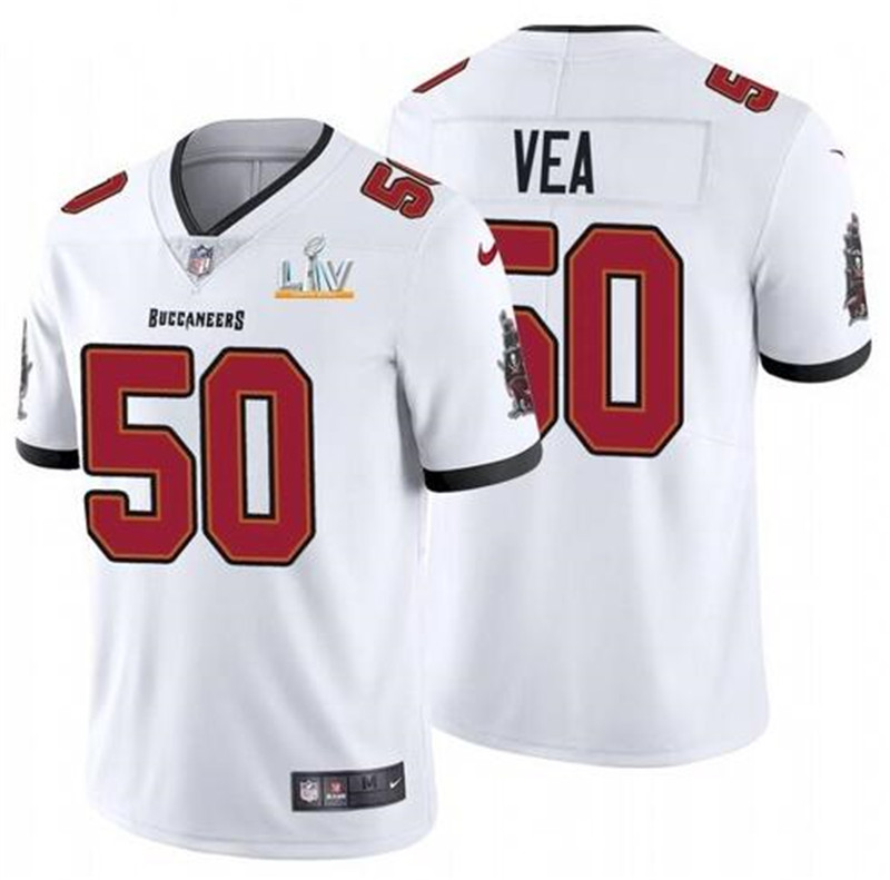 Nike Buccaneers 50 Vita Vea White 2021 Super Bowl LV Vapor Untouchable Limited Jersey