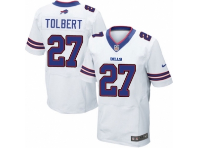  Buffalo Bills 27 Mike Tolbert Elite White NFL Jersey