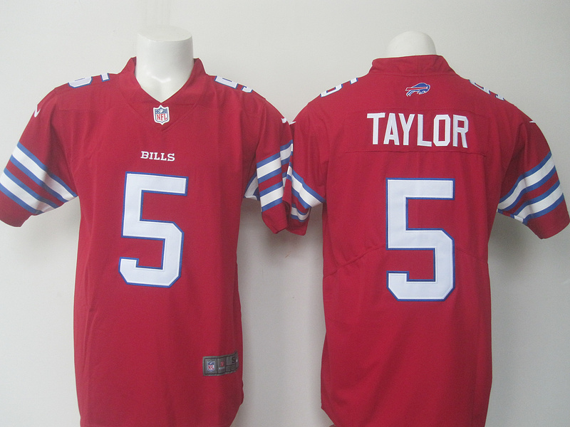  Buffalo Bills 5 Tyrod Taylor Limited Red Rush NFL Jersey