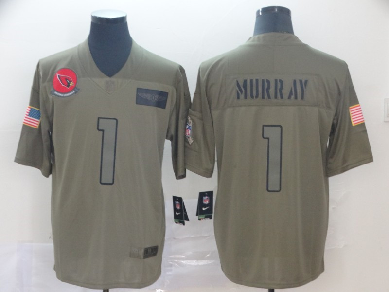 Nike Cardinals 1 Kyler Murray 2019 Olive Salute To Service Limited Jersey