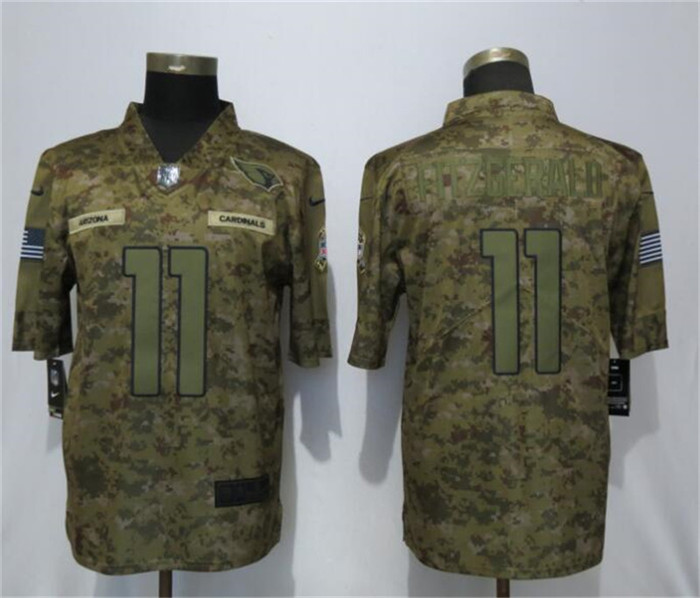  Cardinals 11 Larry Fitzgerald Camo Salute To Service Limited Jersey