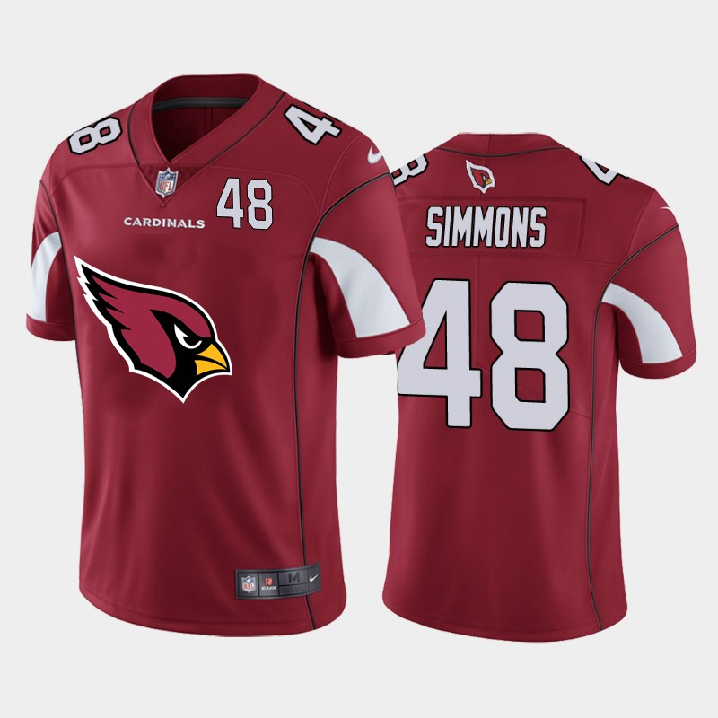 Nike Cardinals 48 Isaiah Simmons Red Team Big Logo Number Vapor Untouchable Limited Jersey