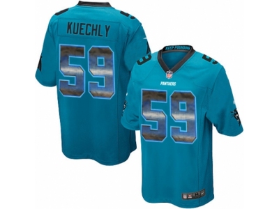  Carolina Panthers 59 Luke Kuechly Limited Blue Strobe NFL Jersey