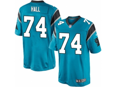  Carolina Panthers 74 Daeshon Hall Limited Blue Alternate NFL Jersey