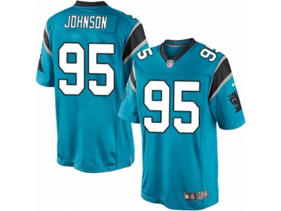  Carolina Panthers 95 Charles Johnson Limited Blue Alternate NFL Jersey