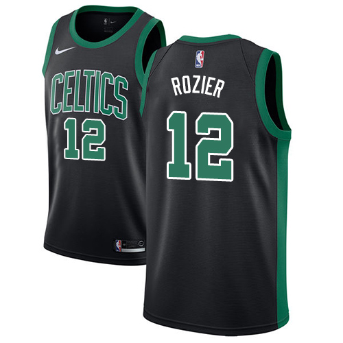  Celtics #12 Terry Rozier Black NBA Swingman Icon Edition Jersey