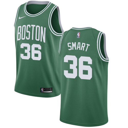  Celtics #36 Marcus Smart Green NBA Swingman Icon Edition Jersey