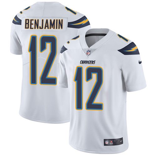  Chargers 12 Travis Benjamin White Vapor Untouchable Limited Jersey